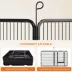 Yaheetech 12-Panel Metal Dog Playpen with Door - 32" Tall, Black image thumbnail 5