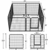 Yaheetech 8-Panel Metal Dog Playpen with Door - 32" Tall, Black image thumbnail 3