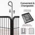 Yaheetech 8-Panel Metal Dog Playpen with Door - 32" Tall, Black image thumbnail 4