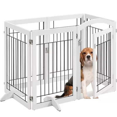 Yaheetech Freestanding 6-Panel Pet Gate - 32.5" Tall - Image 1