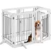 Yaheetech Freestanding 6-Panel Pet Gate - 32.5" Tall image thumbnail 1