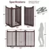 Yaheetech Freestanding 3-Panel Wooden Pet Gate with Door - 36" Tall image thumbnail 3
