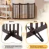 Yaheetech Freestanding 3-Panel Wooden Pet Gate with Door - 36" Tall image thumbnail 5