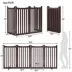 Yaheetech Freestanding 4-Panel Wooden Pet Gate with Support Feet - 36" Tall image thumbnail 3