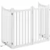 Yaheetech Freestanding 4-Panel Wooden Pet Gate with Support Feet - 36" Tall image thumbnail 1