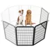 Yaheetech 2-Panel Metal Dog Playpen - 39.5" Tall, Black image thumbnail 1