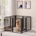 Yaheetech 2-Panel Metal Dog Playpen - 39.5" Tall, Black image thumbnail 2