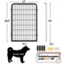 Yaheetech 2-Panel Metal Dog Playpen - 39.5" Tall, Black image thumbnail 3