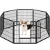 Yaheetech 8-Panel Foldable Metal Dog Playpen - 40" Tall, Black image thumbnail 1