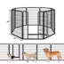 Yaheetech 8-Panel Foldable Metal Dog Playpen - 40" Tall, Black image thumbnail 3