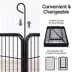Yaheetech 6-Panel Dog Playpen - 47.5" Tall, Black image thumbnail 4