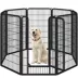 Yaheetech 8-Panel Dog Playpen - 47.5" Tall, Black image thumbnail 1