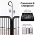 Yaheetech 8-Panel Dog Playpen - 47.5" Tall, Black image thumbnail 4