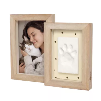 Petit Artichaut Duo Frame and Paw Print Keepsake Gift & Photo Memory Frame - Image 1