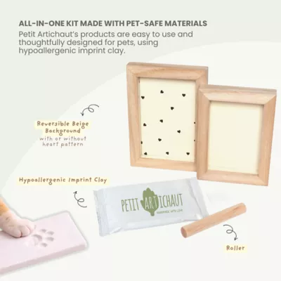 Petit Artichaut Duo Frame and Paw Print Keepsake Gift & Photo Memory Frame - Image 3