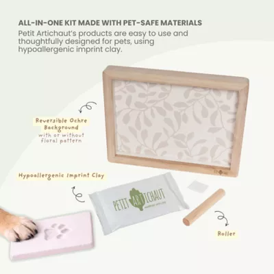 Petit Artichaut Classic Frame and Paw Imprint - Keepsake Gift & Photo Memory Frame - Image 3