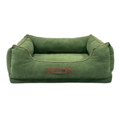 Jeep Elevated Cuddler Dog Bed - Rugged Green, Medium - Image 1