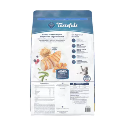 Blue Buffalo Tastefuls Adult Dry Cat Food - Indoor Cat Formula, Chicken & Brown Rice, 22 LB - Image 2