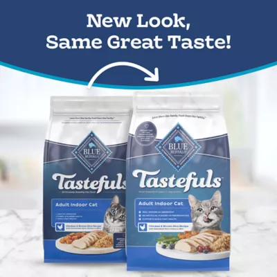 Blue Buffalo Tastefuls Adult Dry Cat Food - Indoor Cat Formula, Chicken & Brown Rice, 22 LB - Image 3