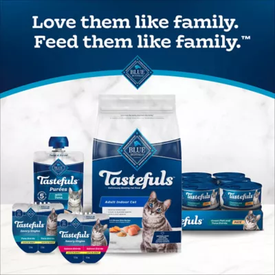 Blue Buffalo Tastefuls Purées with Tuna Adult Cat Food Topper - Multipack, 12 Count, 3 oz - Image 9