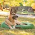 Jeep Quilted Bolster Dog Bed - Rugged Green, Large image thumbnail 2