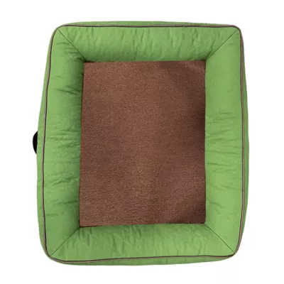 Jeep Quilted Bolster Dog Bed - Rugged Green, Large - Image 6