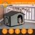 K&H Thermo Outdoor Kitty House, Grey/Black,  22" x 19" x 17" image thumbnail 2