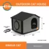 K&H Thermo Outdoor Kitty House, Grey/Black,  22" x 19" x 17" image thumbnail 3