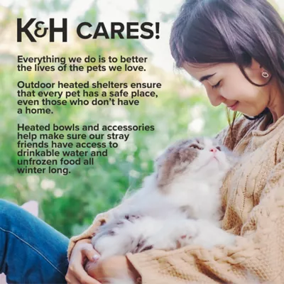 K&H Thermo Outdoor Kitty House, Grey/Black,  22" x 19" x 17" - Image 8