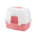 Richell Paw Trax Wide Hooded Cat Litter Box For Large Cats Or Multi-Cat Households, Scoop Included image thumbnail 1
