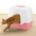 Richell Paw Trax Wide Hooded Cat Litter Box For Large Cats Or Multi-Cat Households, Scoop Included image thumbnail 3
