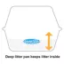 Richell Paw Trax Wide Hooded Cat Litter Box For Large Cats Or Multi-Cat Households, Scoop Included image thumbnail 6