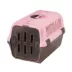 Richell Pet Travel Carrier II W/ Portable Handle, Seat Belt Latch & Slotted Door For Veiwing, Pink image thumbnail 1