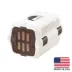 Richell Pet Travel Carrier II W/ Portable Handle, Seat Belt Latch & Slotted Door For Veiwing, White image thumbnail 3