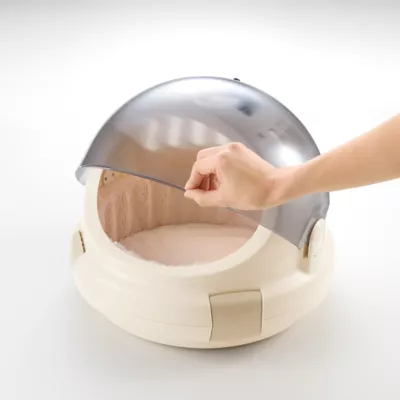 Richell Space Capsule Dog & Cat Travel Carrier W/ Veiwing Window, Lockable Door & Seat Belt Latch - Image 4