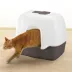 Richell Paw Trax Wide Hooded Cat Litter Box For Large Cats Or Multi-Cat Households, Scoop Included image thumbnail 3