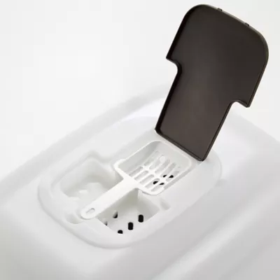 Richell Paw Trax Wide Hooded Cat Litter Box For Large Cats Or Multi-Cat Households, Scoop Included - Image 4