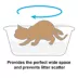 Richell Paw Trax Wide Pan Cat Litter Box For Large Cats Or Multi-Cat Households, Scoop Included image thumbnail 5