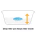 Richell Paw Trax Wide Pan Cat Litter Box For Large Cats Or Multi-Cat Households, Scoop Included image thumbnail 6