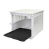 Richell Wooden End Table Dog Crate, Furniture-Style Pet Enclosure W/ Removable Sliding Tray, White image thumbnail 3