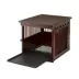 Richell Wooden End Table Dog Crate, Furniture-Style Pet Enclosure W/ Removable Sliding Tray, Brown image thumbnail 3