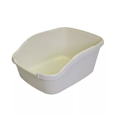 Richell Paw Trax Open-Pan Cat Litter Box, Made With Durable & Easy-to-Clean Plastic - Image 1