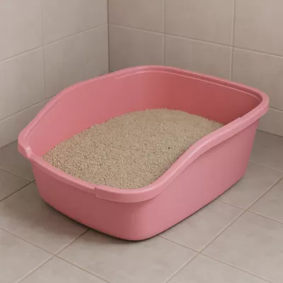 Richell Paw Trax Open-Pan Cat Litter Box, Made With Durable & Easy-to-Clean Plastic - Image 4