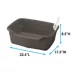 Richell Paw Trax Wide Pan Cat Litter Box For Large Cats Or Multi-Cat Households, Scoop Included image thumbnail 2