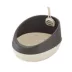 Richell Paw Trax Open-Pan Rimmed Cat Litter Box Made W/ Durable Plastic, Scoop Included image thumbnail 1