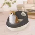 Richell Paw Trax Open-Pan Rimmed Cat Litter Box Made W/ Durable Plastic, Scoop Included image thumbnail 4