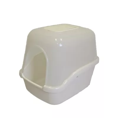 Richell Paw Trax Enclosed Hooded Cat Litter Box With Built-In Handle & Removable Hood - Image 4