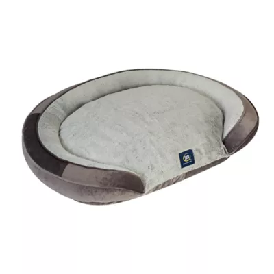 Serta Oval Orthopedic Couch Pet Bed - Blue, Gray, Taupe - Image 4
