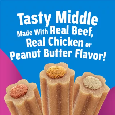 Purina Busy Stuf'd Variety Pack Medium Breed Dog Chews - Beef, Chicken or Peanut Butter Flavor - Image 3