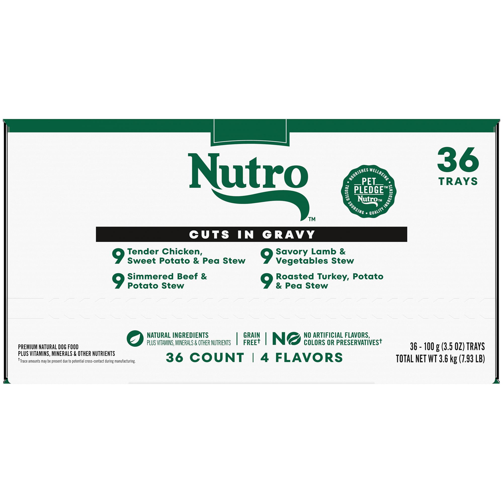 Nutro Natural Choice Adult Wet Dog Food Variety Pack - Chicken, Beef, Lamb, & Turkey Stew by Nutro